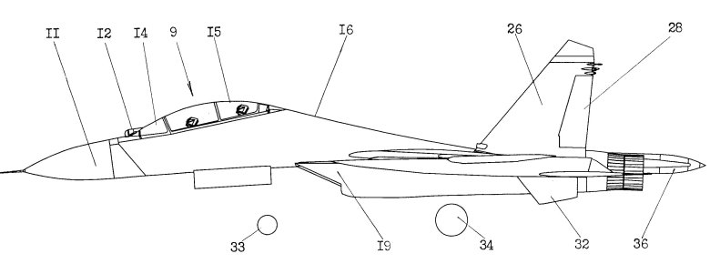Чертеж истребителя су 27