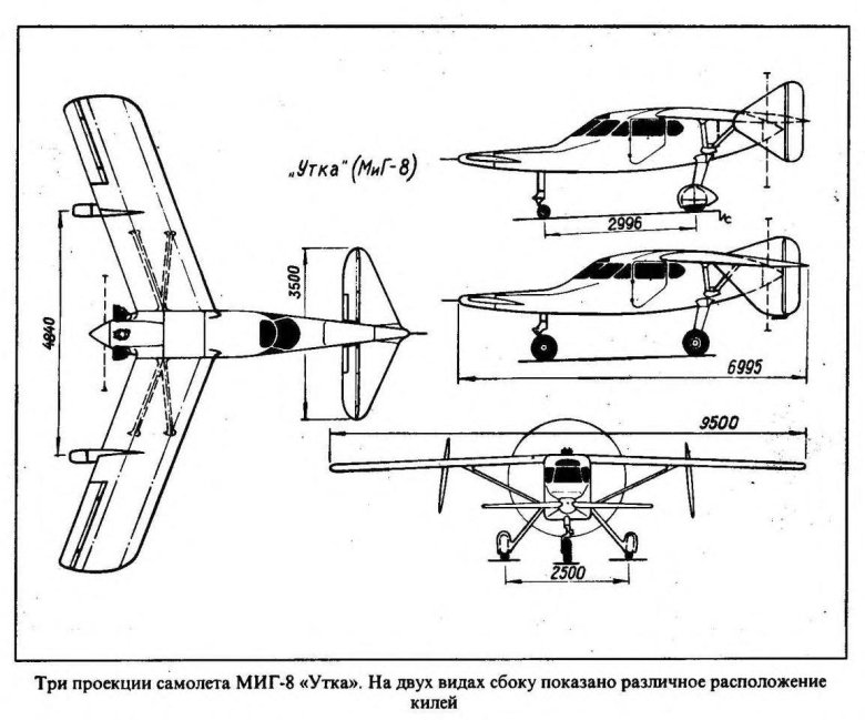 Самолет миг 8 утка