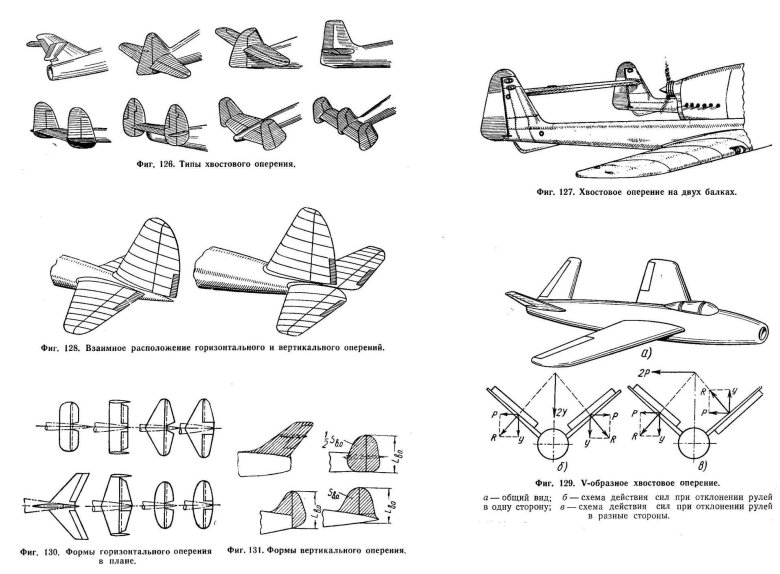 Схема утка самолет