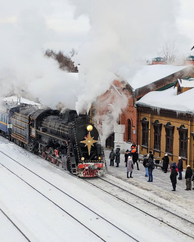 Рождественский ретро поезд иваново шуя