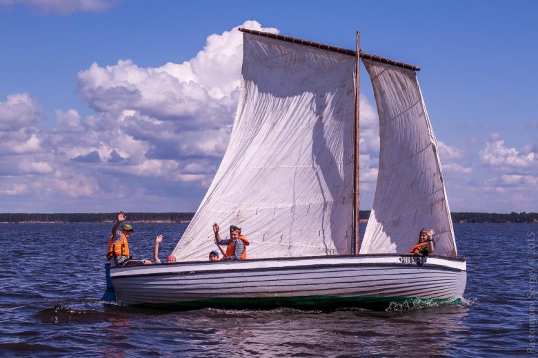 Парус на лодке