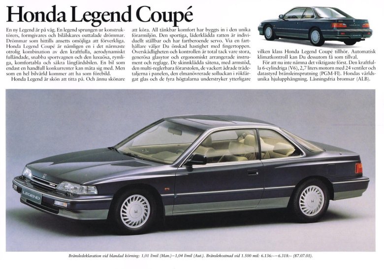 Honda legend 1989 coupe