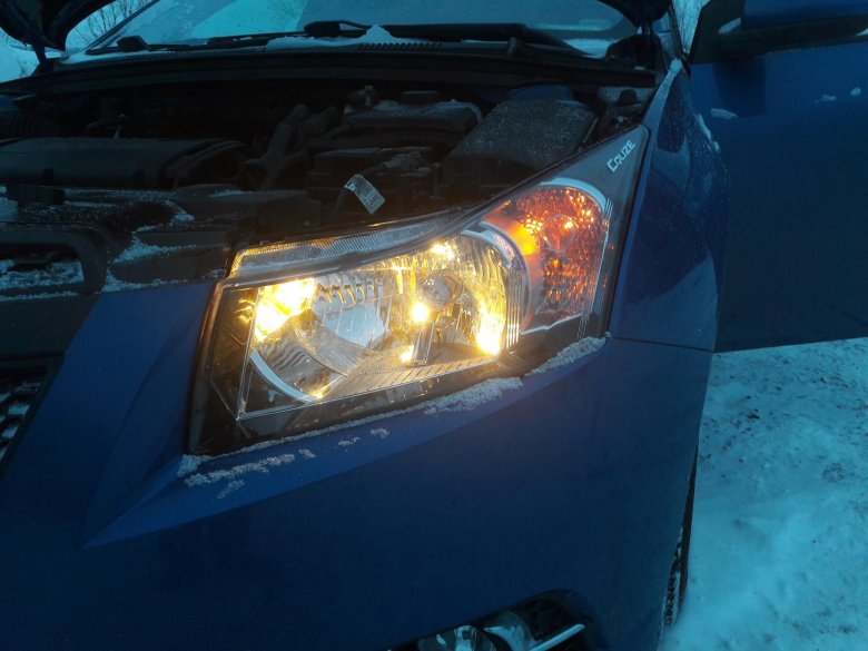 Габариты в поворотники шевроле круз