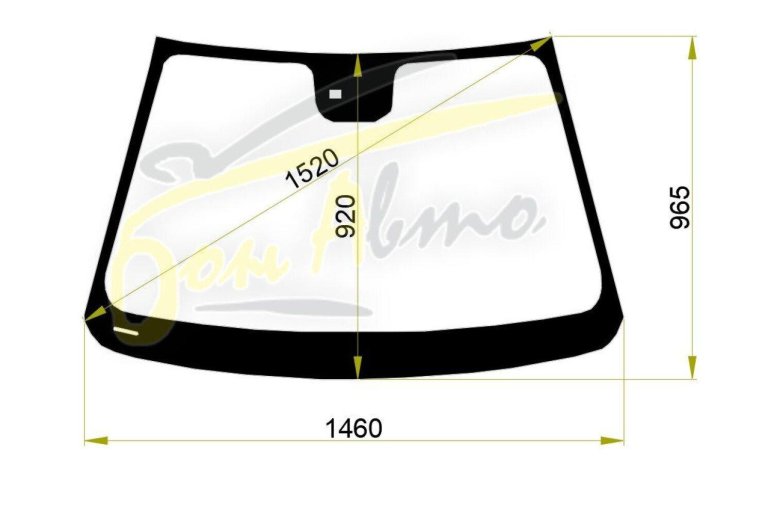 Стекла лобовые