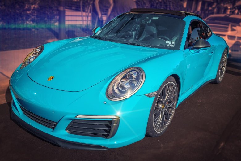 Порше 911 бирюзовый