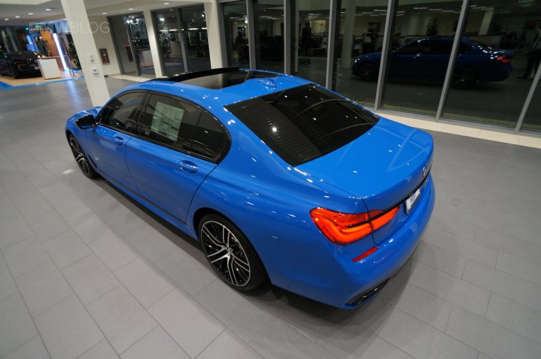 Santorini blue bmw