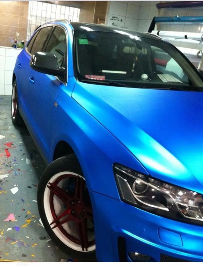 Матовый хром металлик пленка