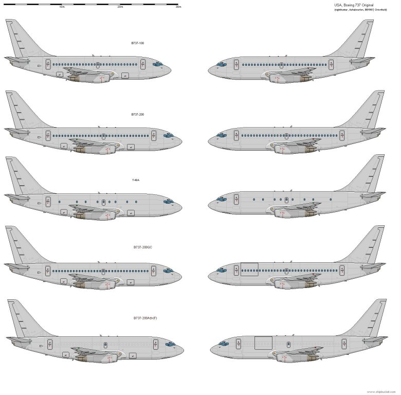 Боинг 737 чертеж