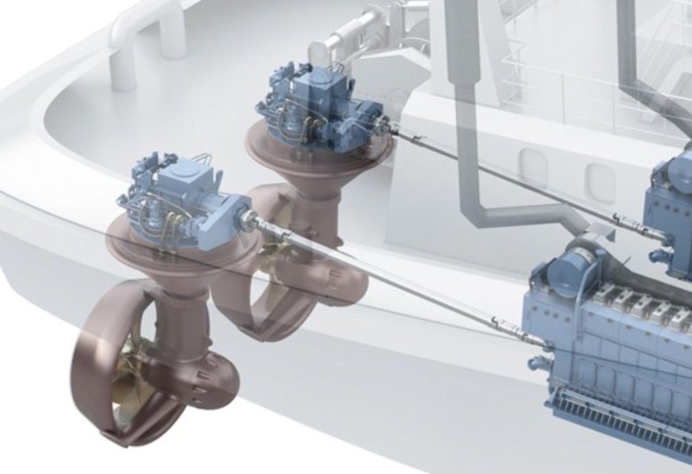 Винторулевая колонка schottel srp 340