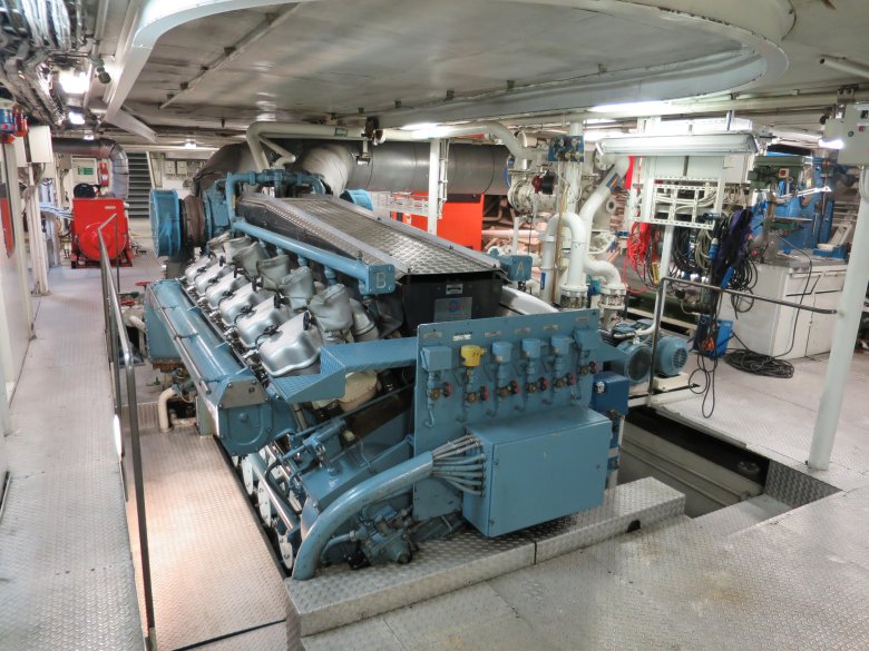 Ship engine room