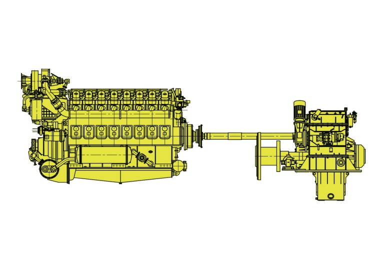 Дизель-редукторный агрегат 1дда12000