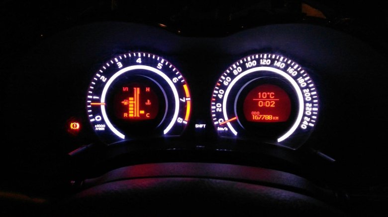 Приборка тойота королла е150