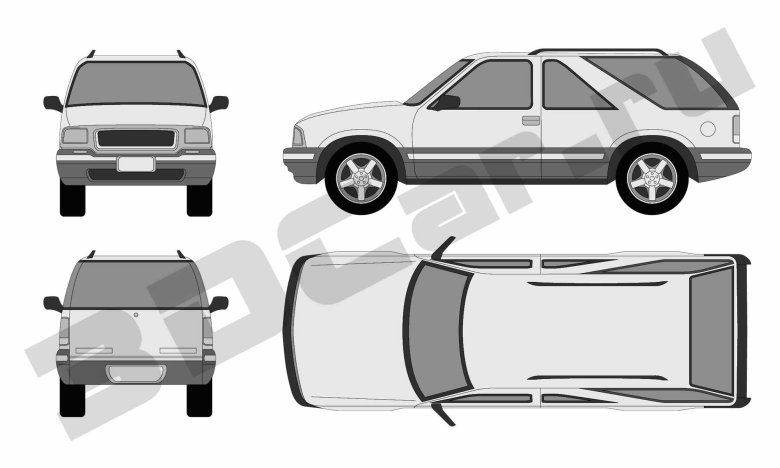 Chevrolet blazer blueprint