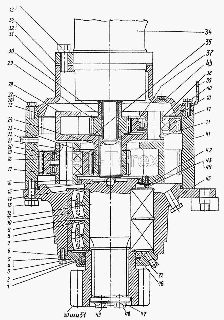 Механизм поворота эо-3322б.03.30.000