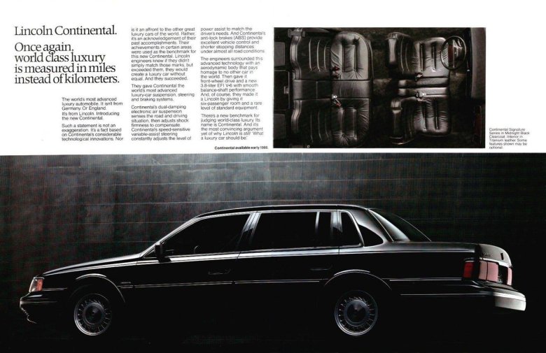 Lincoln continental 1988