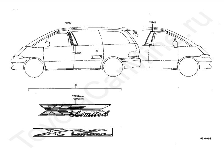 Тойота превия чертежи