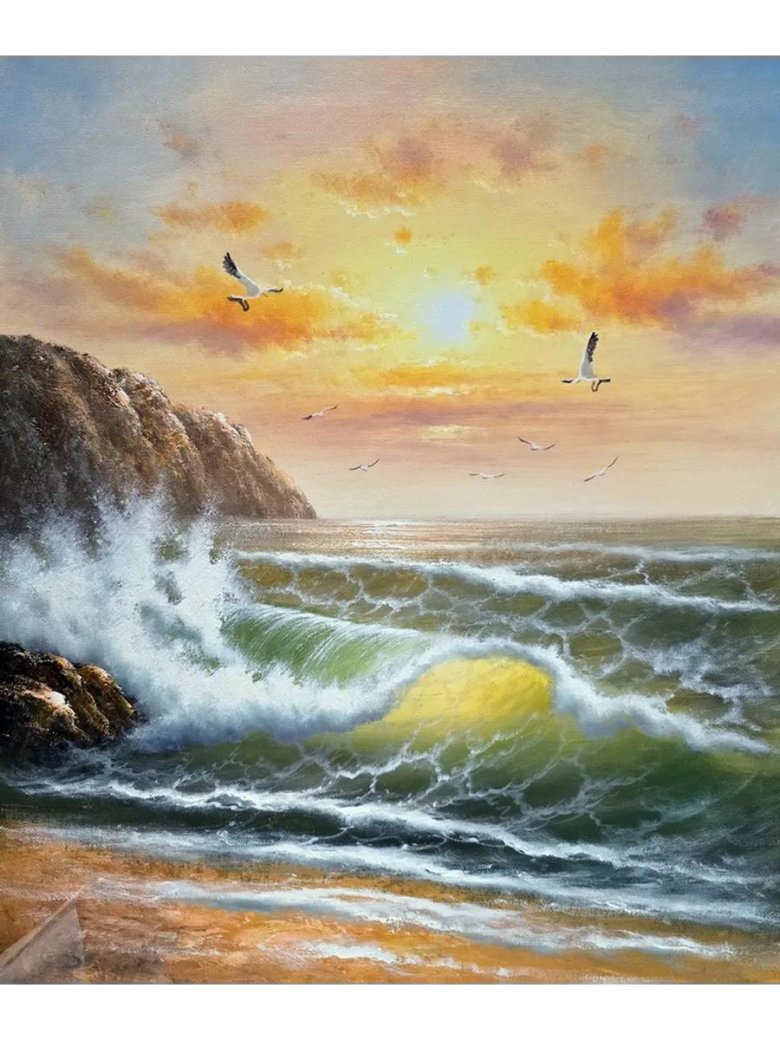 Морской прибой картины художника сергея стоева