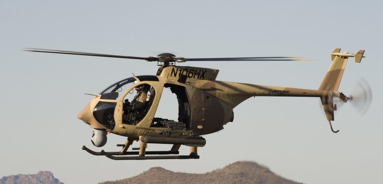 Ударный вертолёт boeing ah-6i little bird