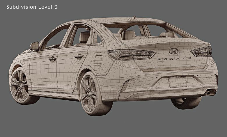 Хёндай элантра 2021 3d модель