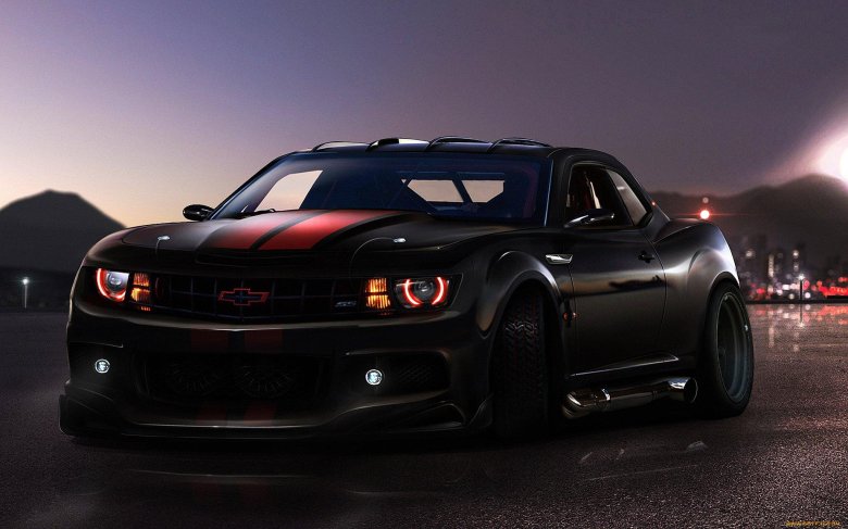 Шевроле камаро черная