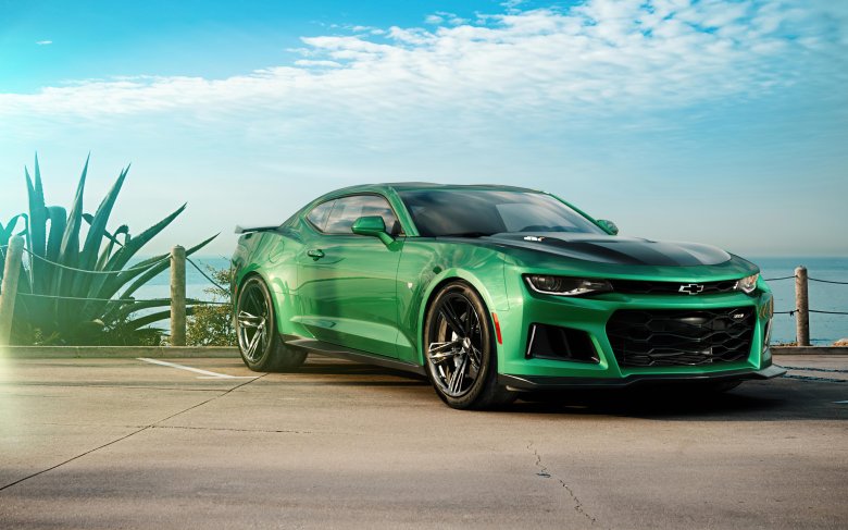 Chevrolet camaro zl1 зеленый