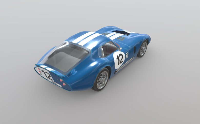 Shelby cobra daytona 3d model