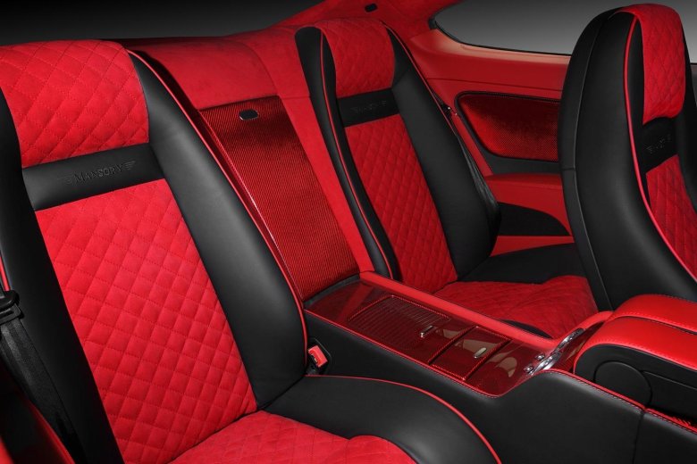 Красный салон бентли континенталь