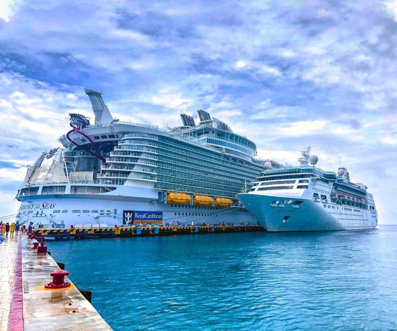 Круизный лайнер самый большой в мире