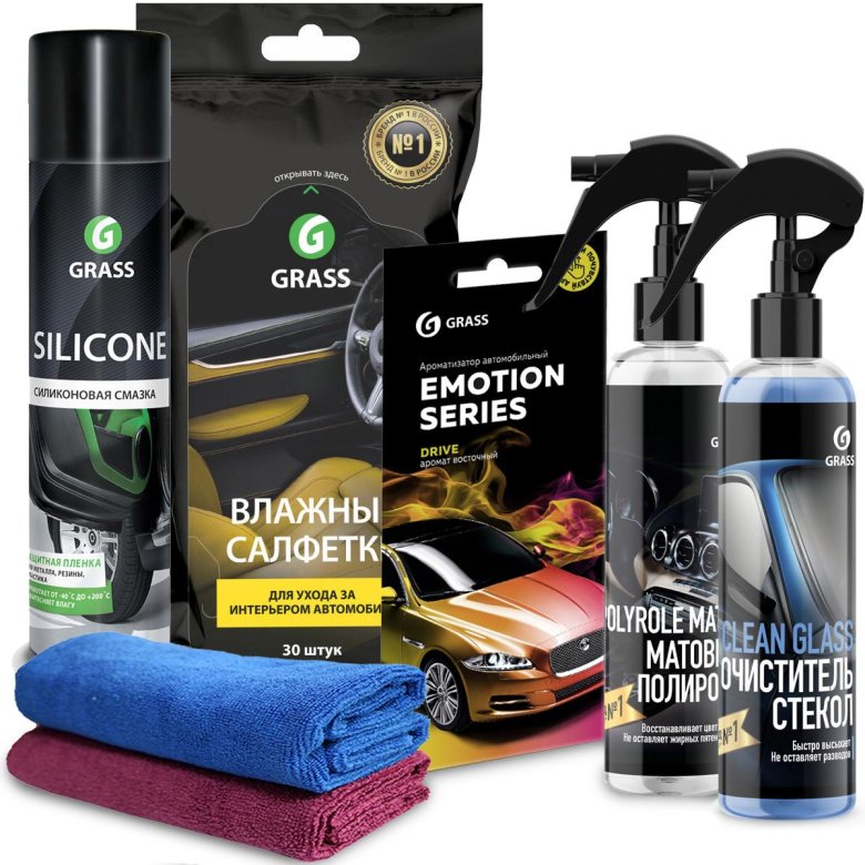 Набор автохимии grass для стекол и зеркал