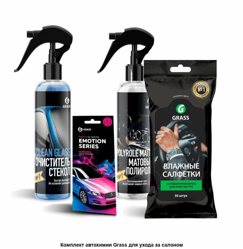 Набор автокосметики grass очиститель