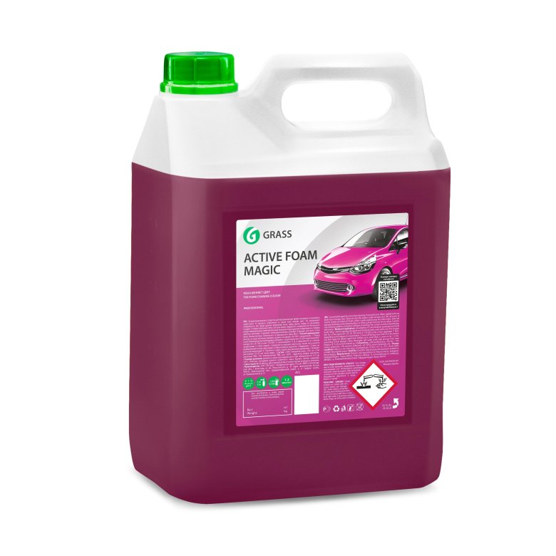 Автошампунь grass active foam magic