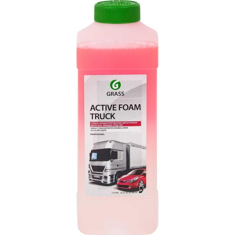 113190 grass автошампунь active foam truck для бесконтактной мойки 1л