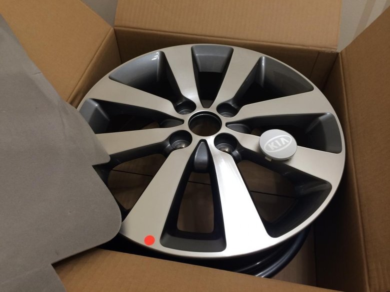 Оригинальные литые диски киа рио r15