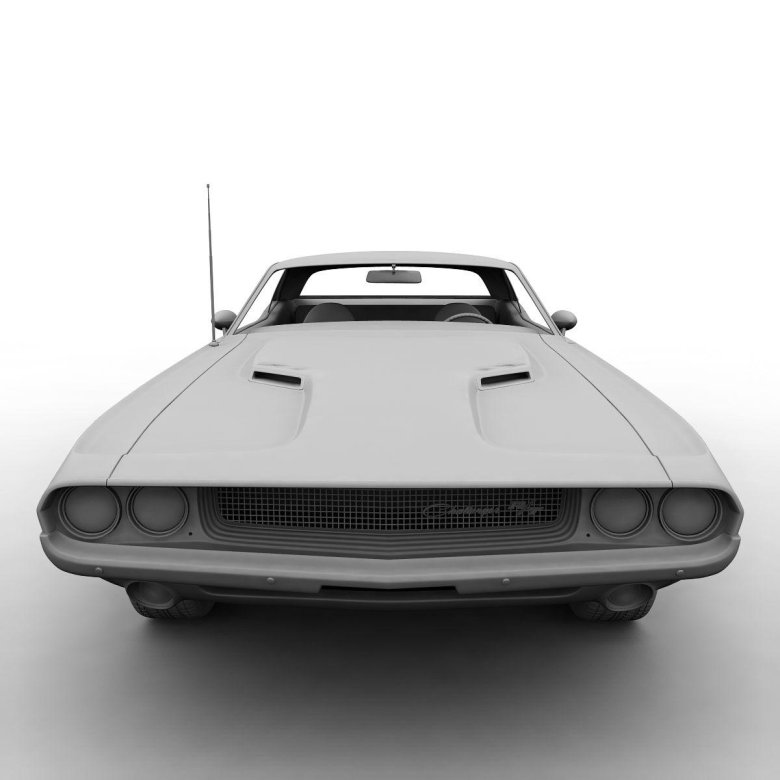 Додж челленджер 1970 3д модель
