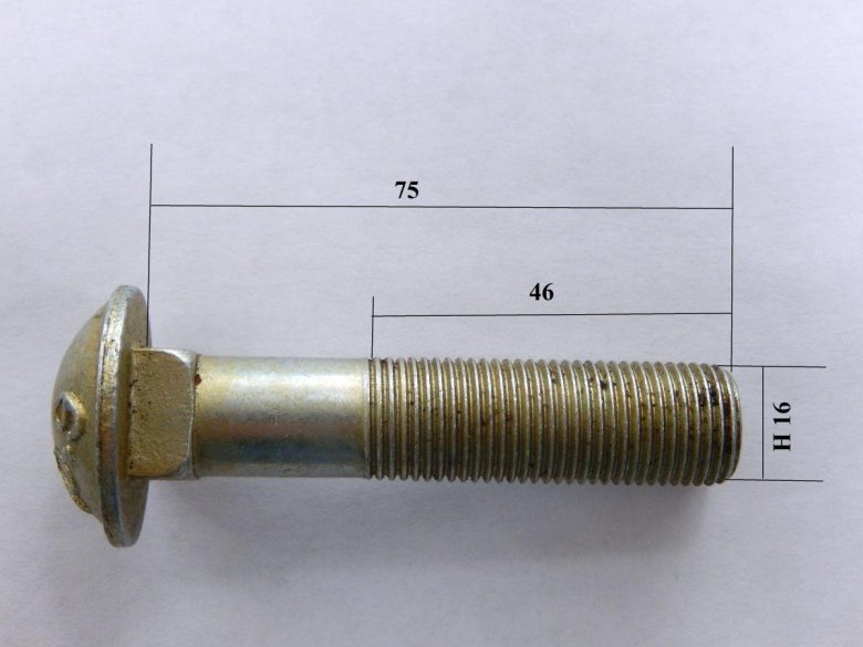 Болт крепления колесa