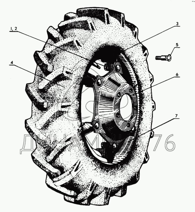 Чертёж диска переднего колеса трактора мтз 80