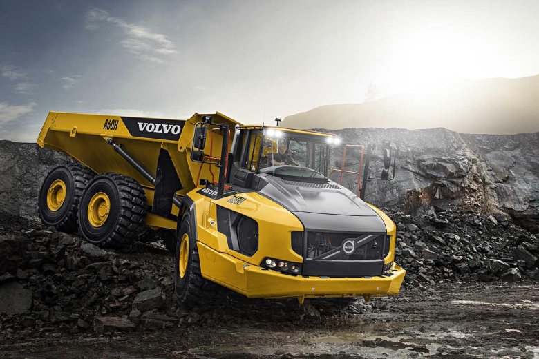 Сочленённый самосвал volvo a 40 f
