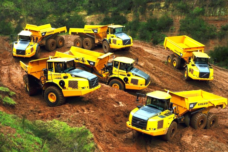 Сочленённый самосвал volvo a60h