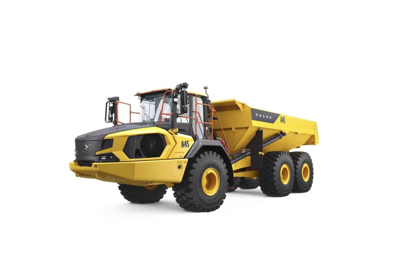 Сочленённый самосвал volvo