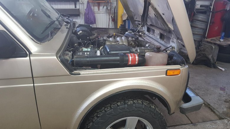 Установка шноркеля на ниву