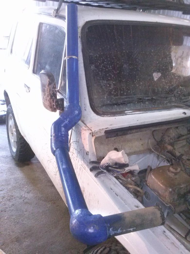 Самодельный шноркель на ниву