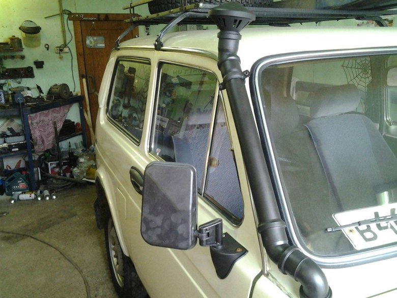 Шноркель из сантехнических труб на ниву 21214