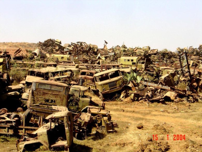 Кладбище военной техники в эритрее