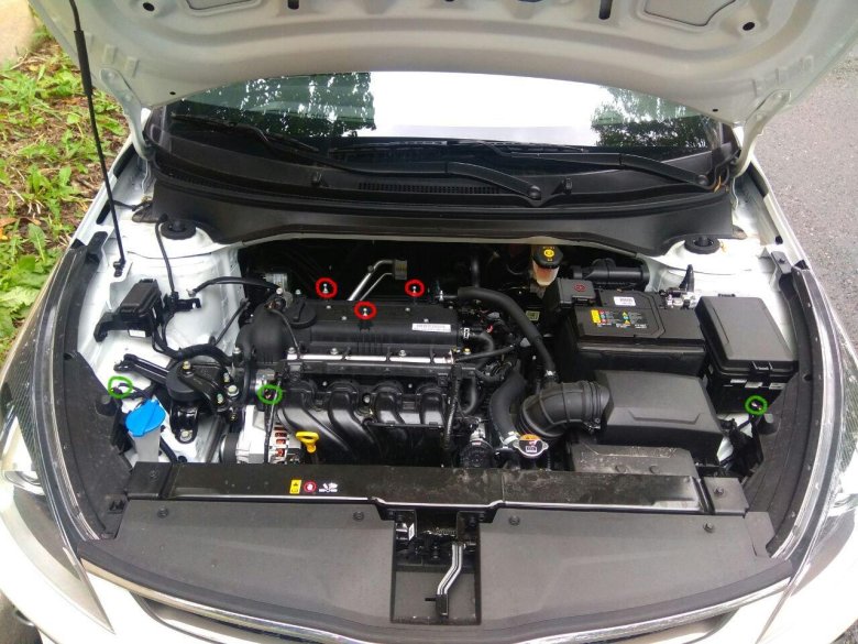 Подкапотное пространство хендай солярис