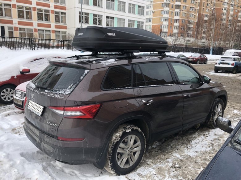 Багажник на skoda kodiaq thule