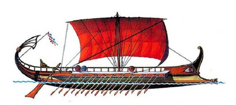 Триера корабль в древней греции