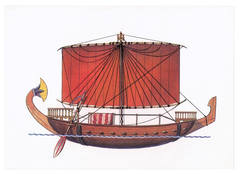 Древний финикийский корабль