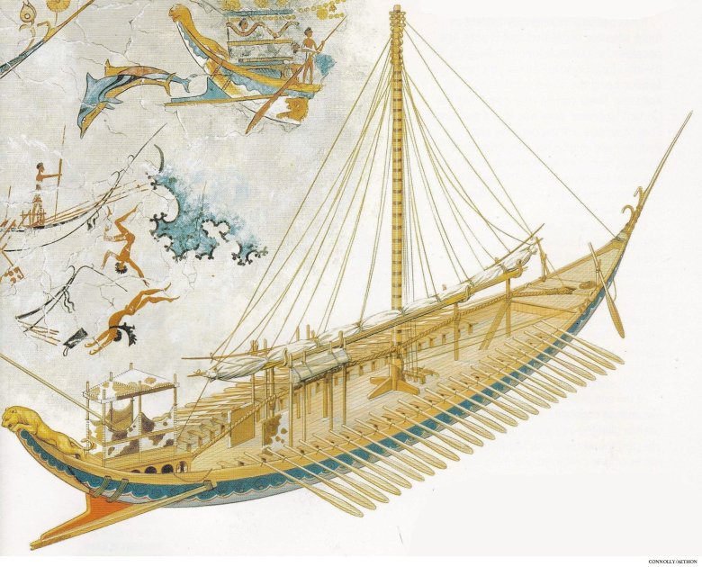 Триер греческий корабль