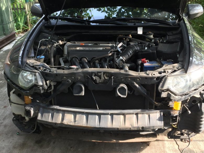 Хонда аккорд 8 без переднего бампера