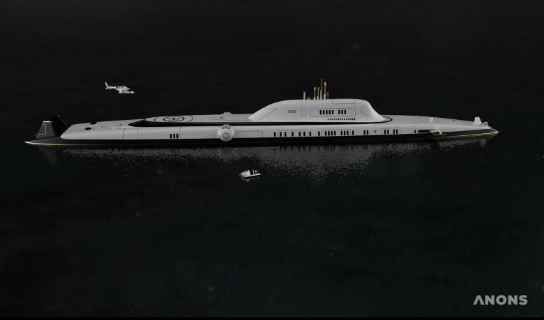 Яхта субмарина migaloo